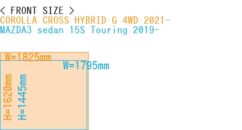 #COROLLA CROSS HYBRID G 4WD 2021- + MAZDA3 sedan 15S Touring 2019-
